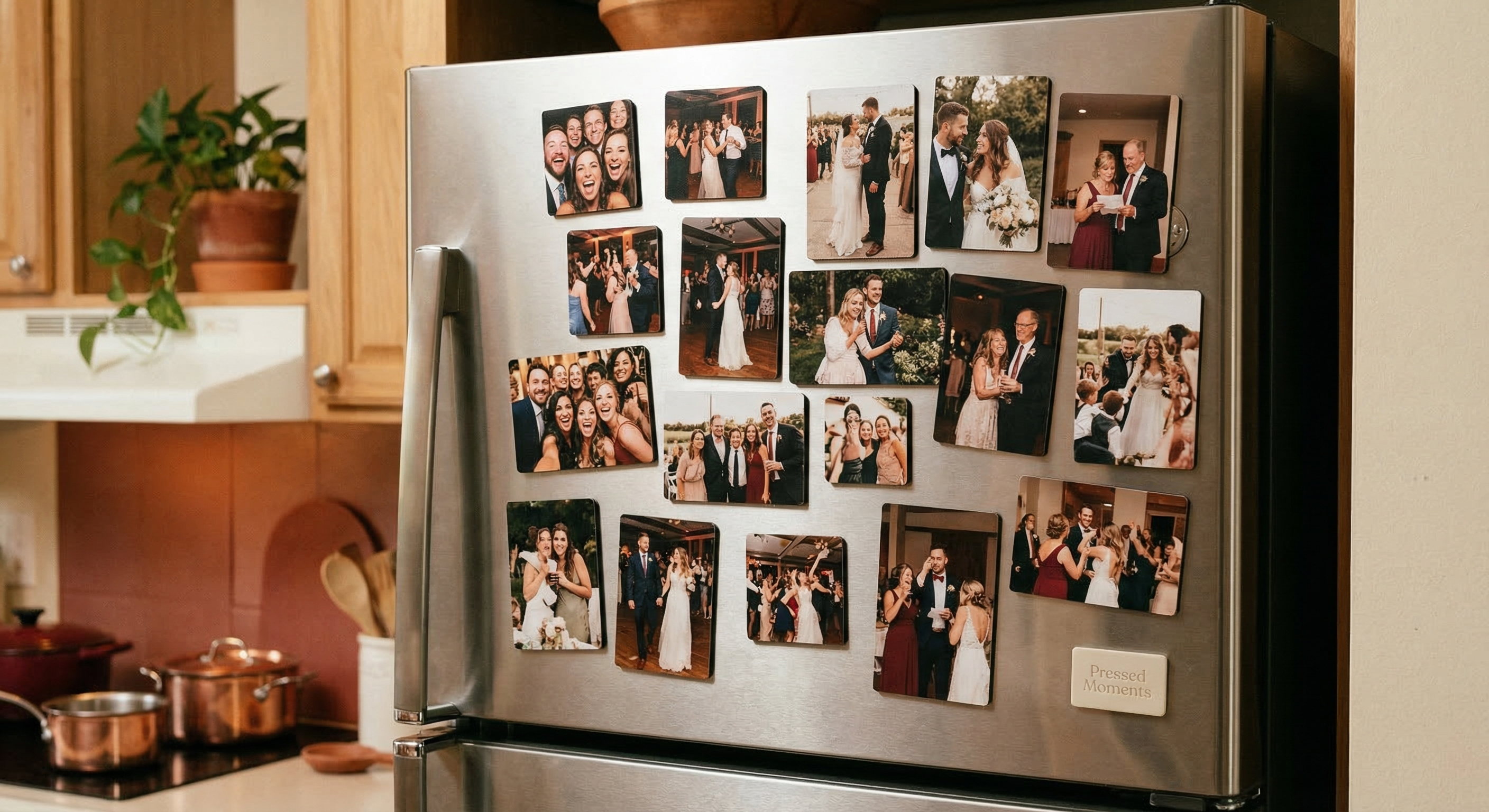 Custom photo magnets by Pressed Moments