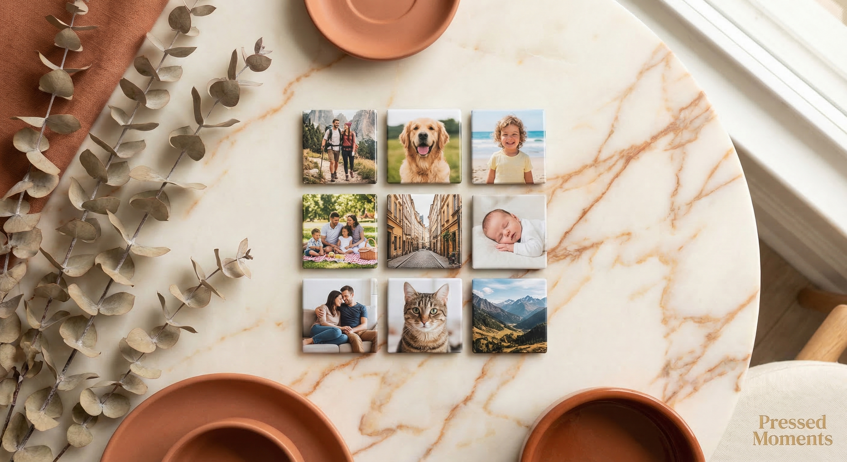 9-Pack Small Square Magnets